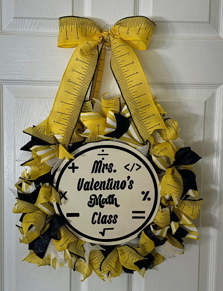 Mathematical Ribbon Wreath