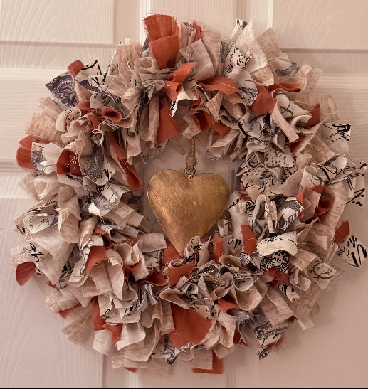 Shabby Chic Rag Wreath