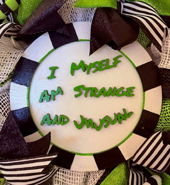 Beetlejuice Wreath