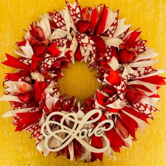 Love Ribbon Wreath