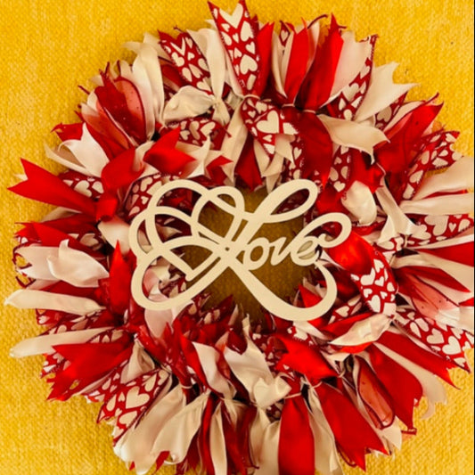 Love Ribbon Wreath