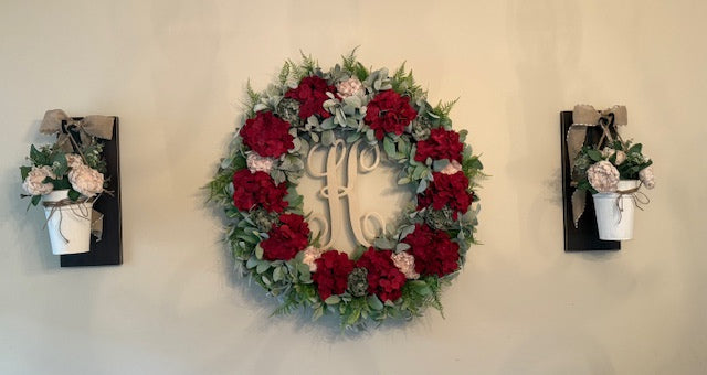 Oversized Floral Grapevine Wreath