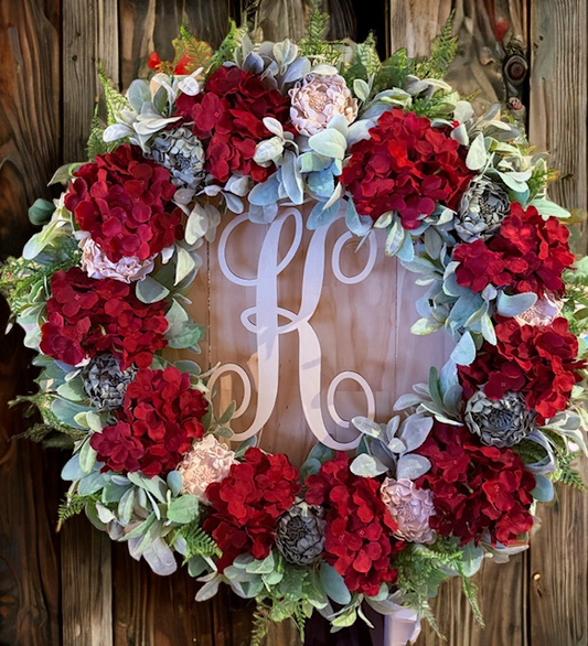 Oversized Floral Grapevine Wreath