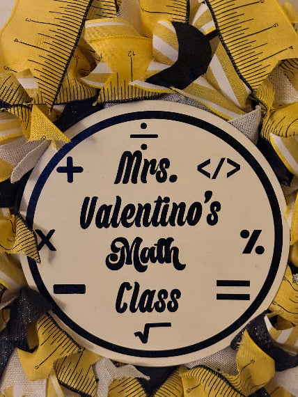 Mathematical Ribbon Wreath