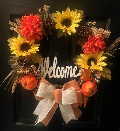 Grapevine with Sunflowers