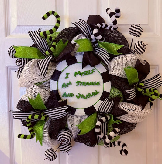 Beetlejuice Wreath