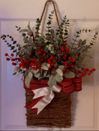 Holiday Basket Wreath