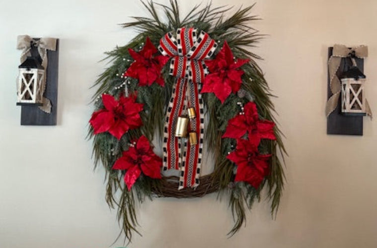 Poinsettia Wreath