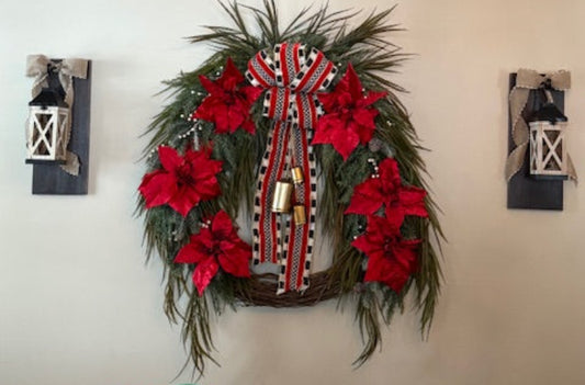 Poinsettia Wreath