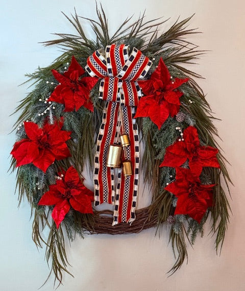Poinsettia Wreath