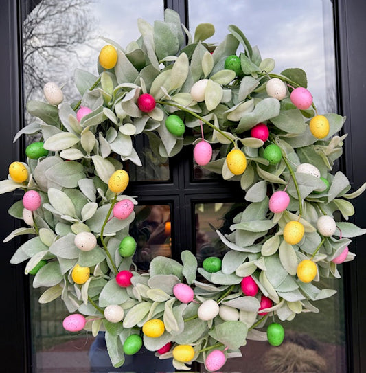Spring Easter Egg Wreath