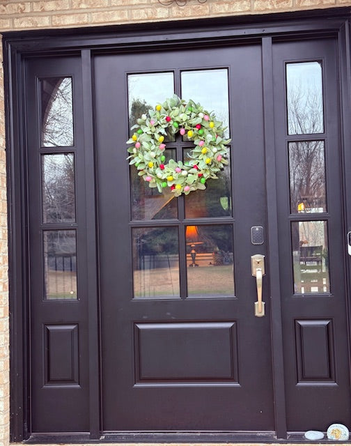Spring Easter Egg Wreath