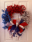 Patriotic Baby's Breath Wreath