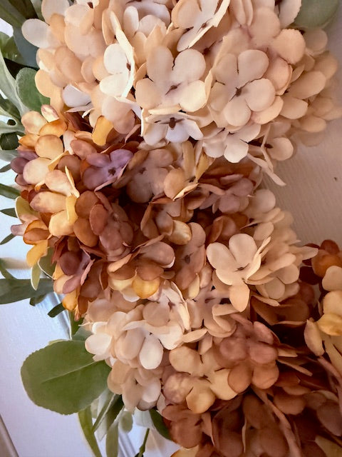 Hydrangea Grapevine Wreath