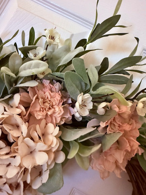 Hydrangea Grapevine Wreath