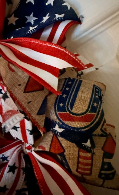 USA Ribbon Wreath