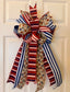 Red, White Blue Loop Bow