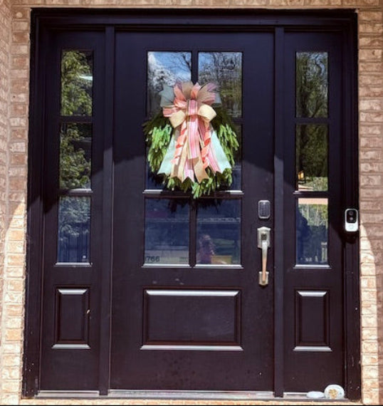 Spring Wreath with Loop Bow