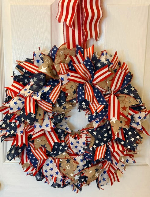 USA Ribbon Wreath
