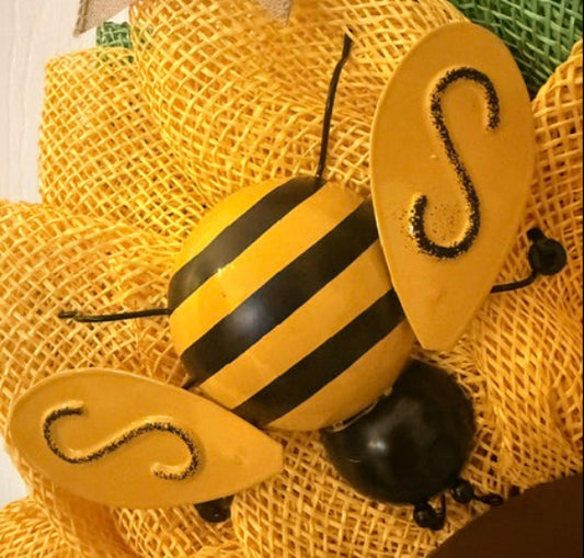 Sunflower with Bees