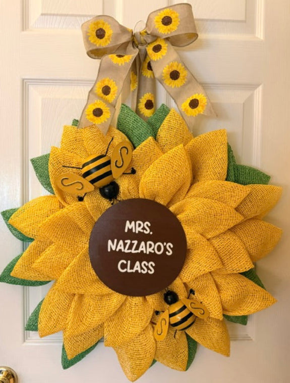 Sunflower with Bees