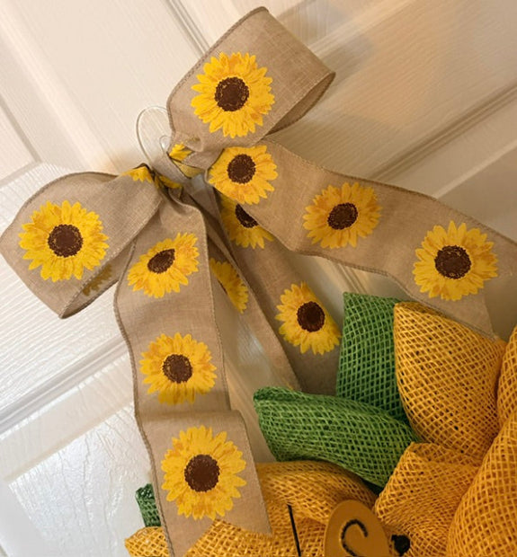 Sunflower with Bees