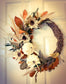 Pumpkins and Cream Fall Wreath