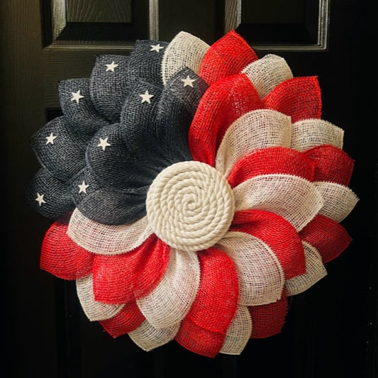 American Flag Wreath