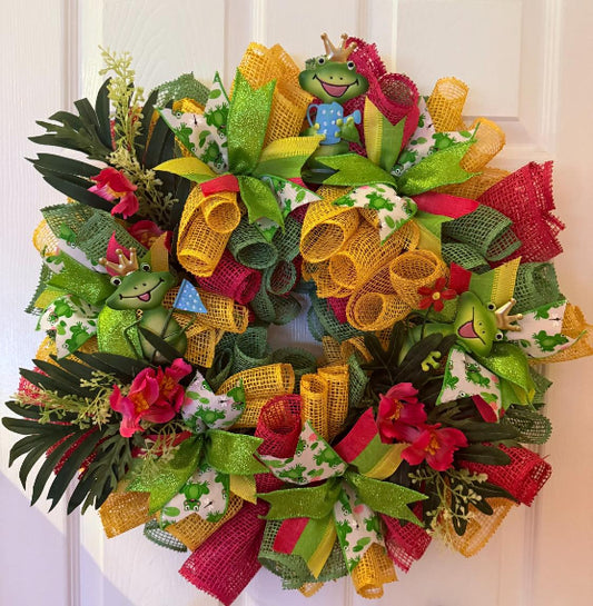 Summer Frog Wreath